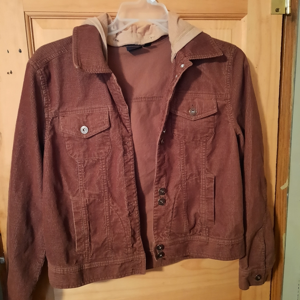 Sonoma hooded corduroy jacket M